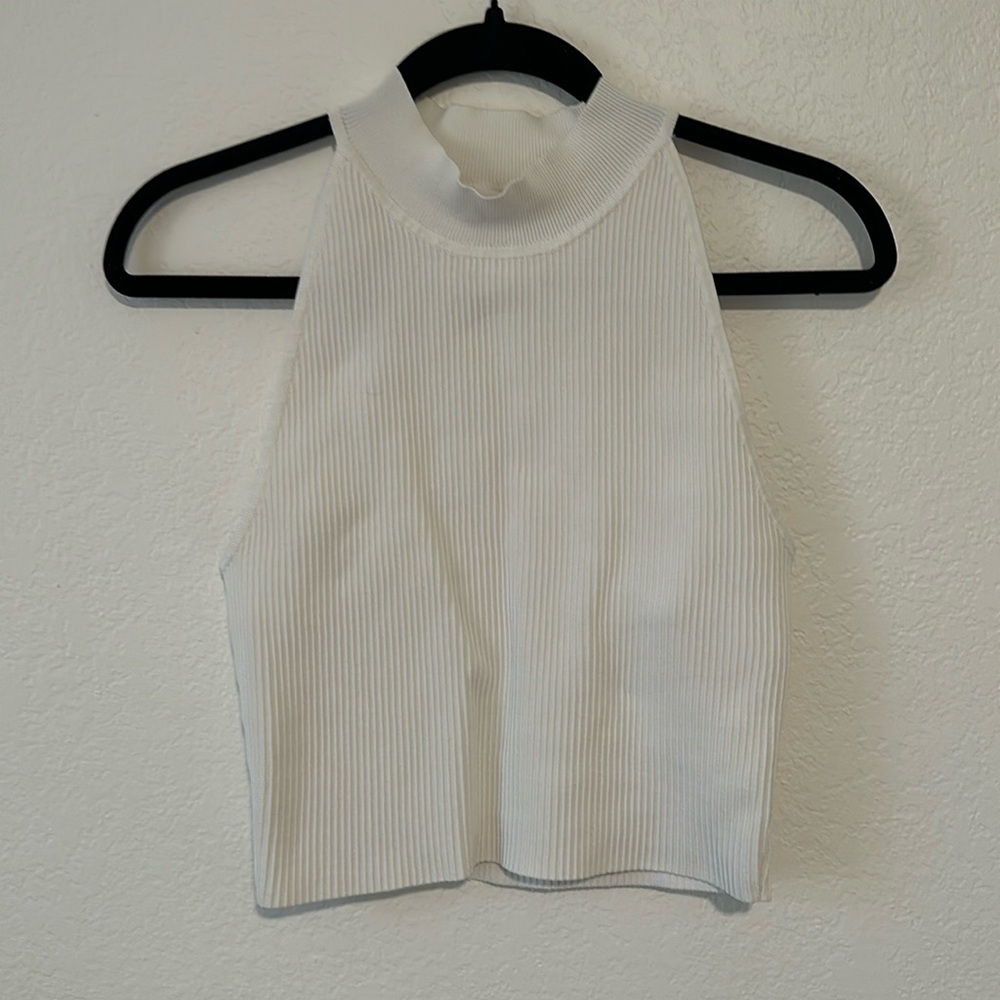Aritzia Babaton sculpt knit mockneck halter